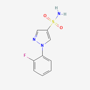molecular formula C9H8FN3O2S B1441581 1-(2-fluorophenyl)-1H-pyrazole-4-sulfonamide CAS No. 1249595-67-2