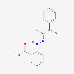 2-[2-(1-Chloro-2-oxo-2-phenylethylidene)hydrazinyl]benzoic acid