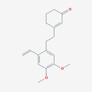 3-[2-(2-Ethenyl-4,5-dimethoxyphenyl)ethyl]cyclohex-2-en-1-one