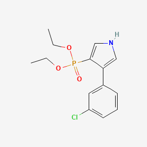 Diethyl [4-(3-chlorophenyl)-1H-pyrrol-3-yl]phosphonate