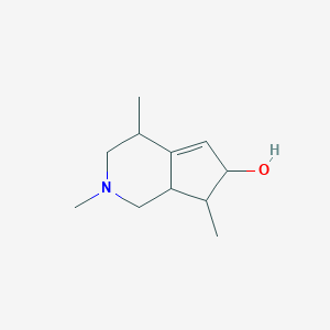 2,4,7-Trimethyl-2,3,4,6,7,7a-hexahydro-1H-cyclopenta[c]pyridin-6-ol