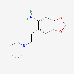 6-[2-(Piperidin-1-yl)ethyl]-2H-1,3-benzodioxol-5-amine