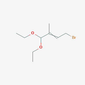 4-Bromo-1,1-diethoxy-2-methylbut-2-ene