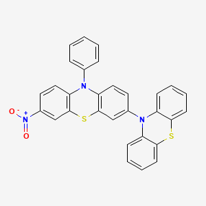 molecular formula C30H19N3O2S2 B14415945 7-Nitro-10-phenyl-10H-3,10'-biphenothiazine CAS No. 82491-76-7