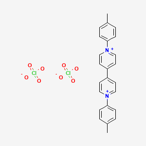 molecular formula C24H22Cl2N2O8 B14415948 1,1'-Bis(4-methylphenyl)-4,4'-bipyridin-1-ium diperchlorate CAS No. 85077-92-5