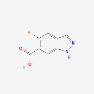 molecular formula C8H5BrN2O2 B1441605 5-bromo-1H-indazole-6-carboxylic acid CAS No. 1227270-14-5