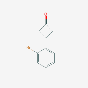 molecular formula C10H9BrO B1441607 3-(2-Bromophenyl)cyclobutan-1-one CAS No. 918299-24-8