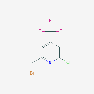 molecular formula C7H4BrClF3N B1441615 2-(Bromomethyl)-6-chloro-4-(trifluoromethyl)pyridine CAS No. 862120-75-0