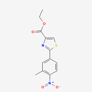 B1441618 Ethyl 2-(3-methyl-4-nitrophenyl)thiazole-4-carboxylate CAS No. 885278-57-9