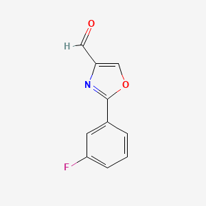 B1441619 2-(3-Fluorophenyl)oxazole-4-carbaldehyde CAS No. 885272-95-7