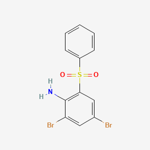 2-(Benzenesulfonyl)-4,6-dibromoaniline