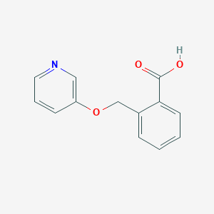 molecular formula C13H11NO3 B1441627 2-[(3-Pyridinyloxy)methyl]benzoic acid CAS No. 1220035-84-6