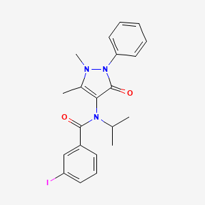 N-(1,5-dimethyl-3-oxo-2-phenylpyrazol-4-yl)-3-iodo-N-propan-2-ylbenzamide