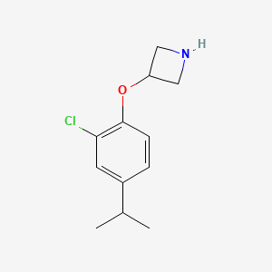 molecular formula C12H16ClNO B1441633 3-(2-Chloro-4-isopropylphenoxy)azetidine CAS No. 1219948-66-9