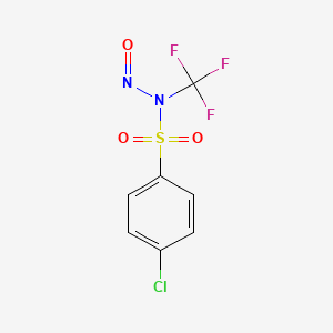 4-Chloro-N-nitroso-N-(trifluoromethyl)benzene-1-sulfonamide