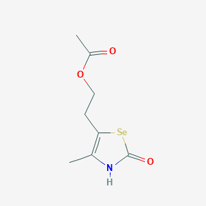 2-(4-Methyl-2-oxo-2,3-dihydro-1,3-selenazol-5-yl)ethyl acetate