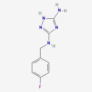 1H-1,2,4-Triazole-3,5-diamine, N-[(4-fluorophenyl)methyl]-