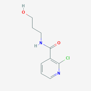 molecular formula C9H11ClN2O2 B1441645 2-Chloro-N-(3-hydroxypropyl)nicotinamide CAS No. 1183452-84-7