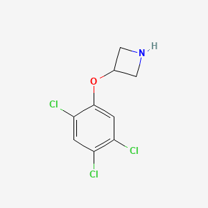 molecular formula C9H8Cl3NO B1441647 3-(2,4,5-Trichlorophenoxy)azetidine CAS No. 1219982-59-8