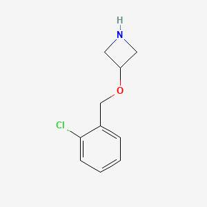 molecular formula C10H12ClNO B1441649 3-((2-クロロベンジル)オキシ)アゼチジン CAS No. 1121627-62-0