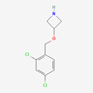 molecular formula C10H11Cl2NO B1441650 3-[(2,4-Dichlorobenzyl)oxy]azetidine CAS No. 1220038-75-4