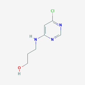 molecular formula C7H10ClN3O B1441651 3-[(6-Chloro-4-pyrimidinyl)amino]-1-propanol CAS No. 55662-46-9