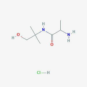 molecular formula C7H17ClN2O2 B1441652 2-Amino-N-(2-hydroxy-1,1-dimethylethyl)-propanamide hydrochloride CAS No. 1236256-89-5