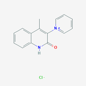 1-(4-Methyl-2-oxo-1,2-dihydroquinolin-3-yl)pyridin-1-ium chloride