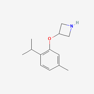 molecular formula C13H19NO B1441656 3-(2-异丙基-5-甲基苯氧基)氮杂环丁烷 CAS No. 1220028-38-5