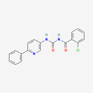 molecular formula C19H14ClN3O2 B14416567 2-Chloro-N-[(6-phenylpyridin-3-yl)carbamoyl]benzamide CAS No. 84597-18-2