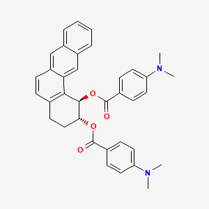 Benzoic acid, 4-(dimethylamino)-, 1,2,3,4-tetrahydrobenz(a)anthracene-1,2-diyl ester, (1R-trans)-