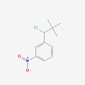 1-(1-Chloro-2,2-dimethylpropyl)-3-nitrobenzene