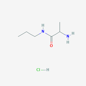 molecular formula C6H15ClN2O B1441659 2-氨基-N-丙基丙酰胺盐酸盐 CAS No. 1236255-45-0
