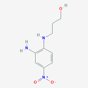 3-(2-Amino-4-nitroanilino)propan-1-ol