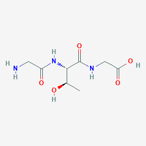 molecular formula C8H15N3O5 B14416599 Glycyl-L-threonylglycine CAS No. 85774-49-8