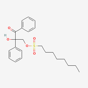 2-Hydroxy-3-oxo-2,3-diphenylpropyl octane-1-sulfonate