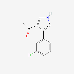 1-[4-(3-Chlorophenyl)-1H-pyrrol-3-yl]ethan-1-one