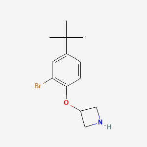 molecular formula C13H18BrNO B1441665 3-[2-Bromo-4-(tert-butyl)phenoxy]azetidine CAS No. 1219948-65-8