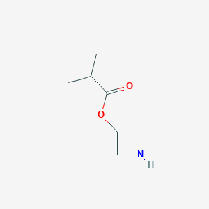 molecular formula C7H13NO2 B1441670 3-Azetidinyl 2-methylpropanoate CAS No. 1220031-99-1