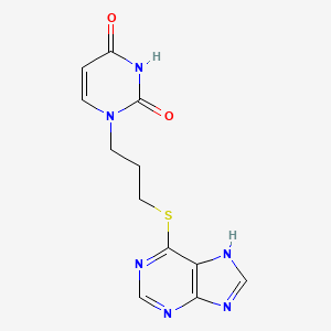 1-{3-[(7H-Purin-6-yl)sulfanyl]propyl}pyrimidine-2,4(1H,3H)-dione