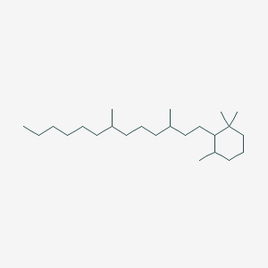 2-(3,7-Dimethyltridecyl)-1,1,3-trimethylcyclohexane