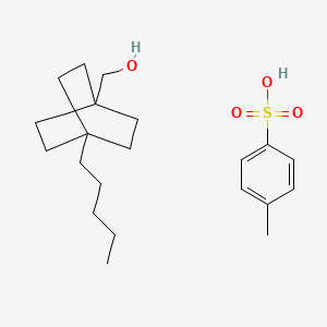 4-Methylbenzene-1-sulfonic acid--(4-pentylbicyclo[2.2.2]octan-1-yl)methanol (1/1)