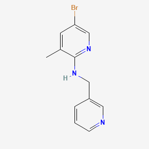 molecular formula C12H12BrN3 B1441680 5-Bromo-3-methyl-N-(3-pyridinylmethyl)-2-pyridinamine CAS No. 1219976-57-4