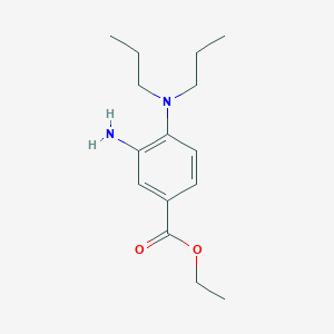 molecular formula C15H24N2O2 B1441681 Ethyl 3-amino-4-(dipropylamino)benzoate CAS No. 1220019-65-7