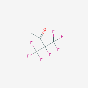 molecular formula C5H3F7O B14416821 3,4,4,4-Tetrafluoro-3-(trifluoromethyl)butan-2-one CAS No. 80553-01-1