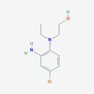 molecular formula C10H15BrN2O B1441699 2-(2-氨基-4-溴乙基苯胺)-1-乙醇 CAS No. 1183264-44-9