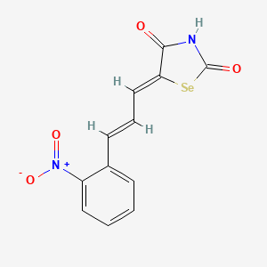 5-(3-(2-Nitrophenyl)-2-propenylidene)selenazolidine-2,4-dione