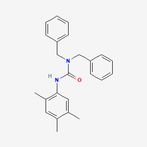 N,N-Dibenzyl-N'-(2,4,5-trimethylphenyl)urea