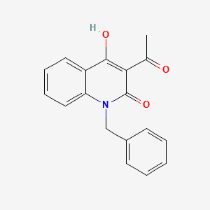 molecular formula C18H15NO3 B1441717 3-乙酰基-1-苄基-4-羟基-2(1H)-喹啉酮 CAS No. 161185-40-6