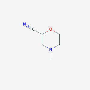 molecular formula C6H10N2O B1441721 4-甲基吗啉-2-碳腈 CAS No. 1196152-74-5